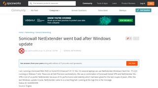 
                            8. Sonicwall NetExtender went bad after Windows update ...