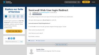 
                            9. Sonicwall Web User login Redirect - Experts Exchange