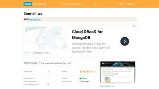 
                            8. Sonrich.ws: WEBSITE.WS - Your Internet Address For Life™
