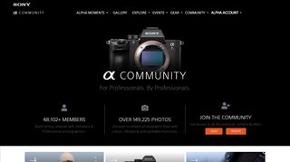 
                            9. Sony India - Professional Photography Community Website Online