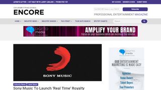 
                            8. Sony Music To Launch 'Real Time' Royalty Payments - CelebrityAccess