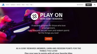 
                            4. Sony Rewards - PlayStation