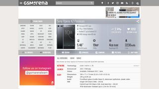 
                            7. Sony Xperia XZ Premium - Full phone specifications