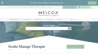 
                            6. Soothe Massage Therapist - WELCOA