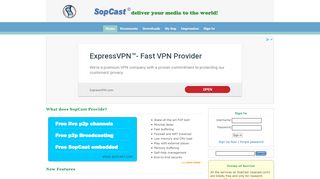 
                            1. SopCast - Free P2P internet TV | live football, NBA, cricket