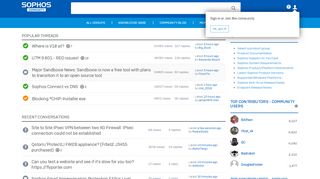 
                            5. Sophos Community