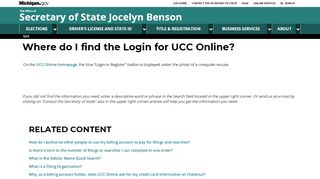 
                            4. SOS - Where do I find the Login for UCC Online?