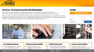 
                            9. SoSci Survey ‣ professionelle Onlinebefragung made in Germany