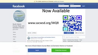 
                            2. South Adams County Water and Sanitation District - Posts | Facebook