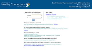 
                            9. South Carolina Nurse Aides Credential Manager