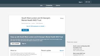 
                            8. South West London and St George's Mental Health ... - LinkedIn