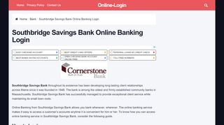 
                            3. Southbridge Savings Bank Online Banking Login