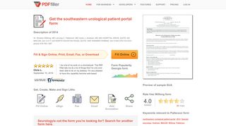 
                            8. Southeastern Urological Patient Portal - Fill Online, Printable, Fillable ...