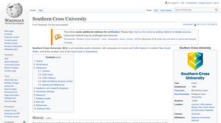 
                            6. Southern Cross University - Wikipedia