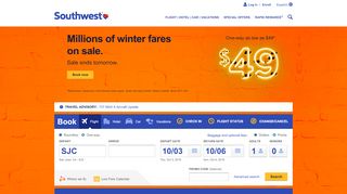 
                            8. Southwest Airlines | Book Flights & More - Wanna Get Away?