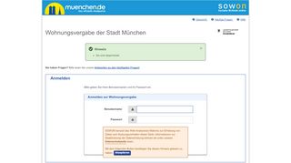 
                            1. SOWON - Wohnungsvergabe der Stadt München