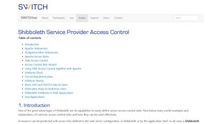 
                            8. SP Access Rules - Service Provider - Guides - SWITCHaai - SWITCH