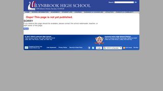 
                            4. <span class='red'>Oops! This page is not yet ... - Lynbrook High School