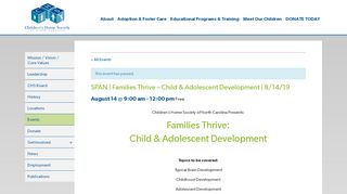 
                            8. SPAN | Families Thrive - Child & Adolescent Development ...