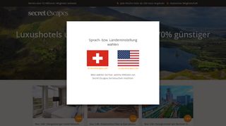 
                            2. Sparen Sie bis zu 70% auf Luxusreisen - Secret Escapes