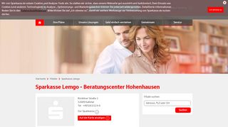 
                            9. Sparkasse Lemgo - Beratungscenter Hohenhausen, Rintelner ...