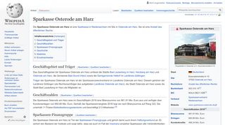 
                            4. Sparkasse Osterode am Harz – Wikipedia