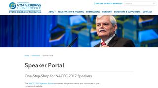 
                            2. Speaker Portal - nacfc