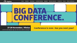 
                            6. Speakers - Big Data Conference Vilnius 2018