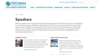 
                            1. Speakers | North American Cystic Fibrosis Conference