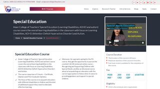 
                            5. Special Education Course - Asian College of Teachers