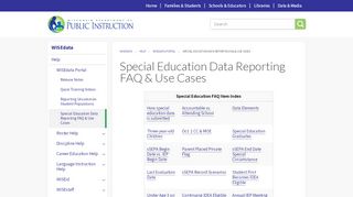 
                            6. Special Education Data Reporting FAQ & Use Cases ...