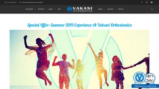 
                            8. Special Offer: Summer 2019 Experience At Vakani Orthodontics