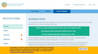 
                            9. Special Programs | Business Options | Business Edge | Columbia ...