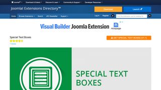 
                            9. Special Text Boxes, by WebKul - Joomla Extension Directory