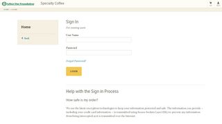 
                            9. Specialty Coffee : Member Login - Arbor Day Foundation