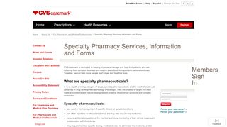 
                            5. Specialty Pharmacy Services, Information and Forms - Caremark