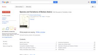 
                            7. Species and Variations of Biotian Asters: With Discussion of ...