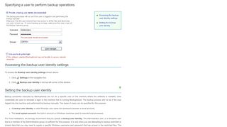 
                            7. Specifying a user to perform backup operations - BackupAssist