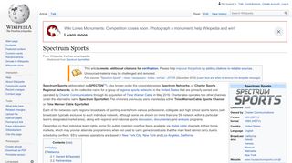 
                            5. Spectrum Sports - Wikipedia