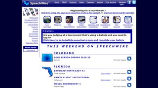 
                            3. SpeechWire Tournament Services - Forensics Tournament ...