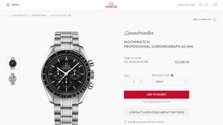 
                            4. Speedmaster Steel Chronograph Watch 311.30.42.30.01.005 ...