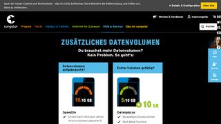 
                            5. SpeedOn - zusätzliches Datenvolumen fürs Handy | congstar