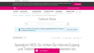 
                            2. Speedport NEO: So richten Sie Internet-Zugang …