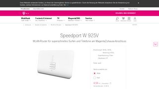 
                            6. Speedport W 925V: WLAN-Router online kaufen …