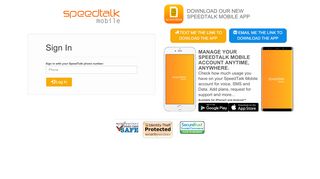 
                            5. SpeedTalk Mobile - Sign In
