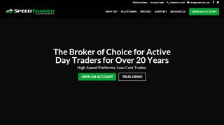 
                            4. SpeedTrader - Direct Access Stock Broker for Day Trading