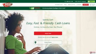 
                            7. Speedy Cash Loans from $50 - $26,000