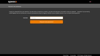 
                            5. Speexx | Request new password