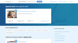 
                            8. Speexx Swu at top.accessify.com