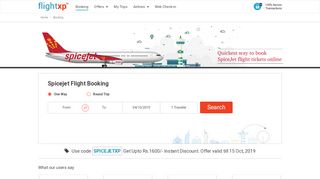 
                            3. Spicejet Flight Booking - flightxp.com